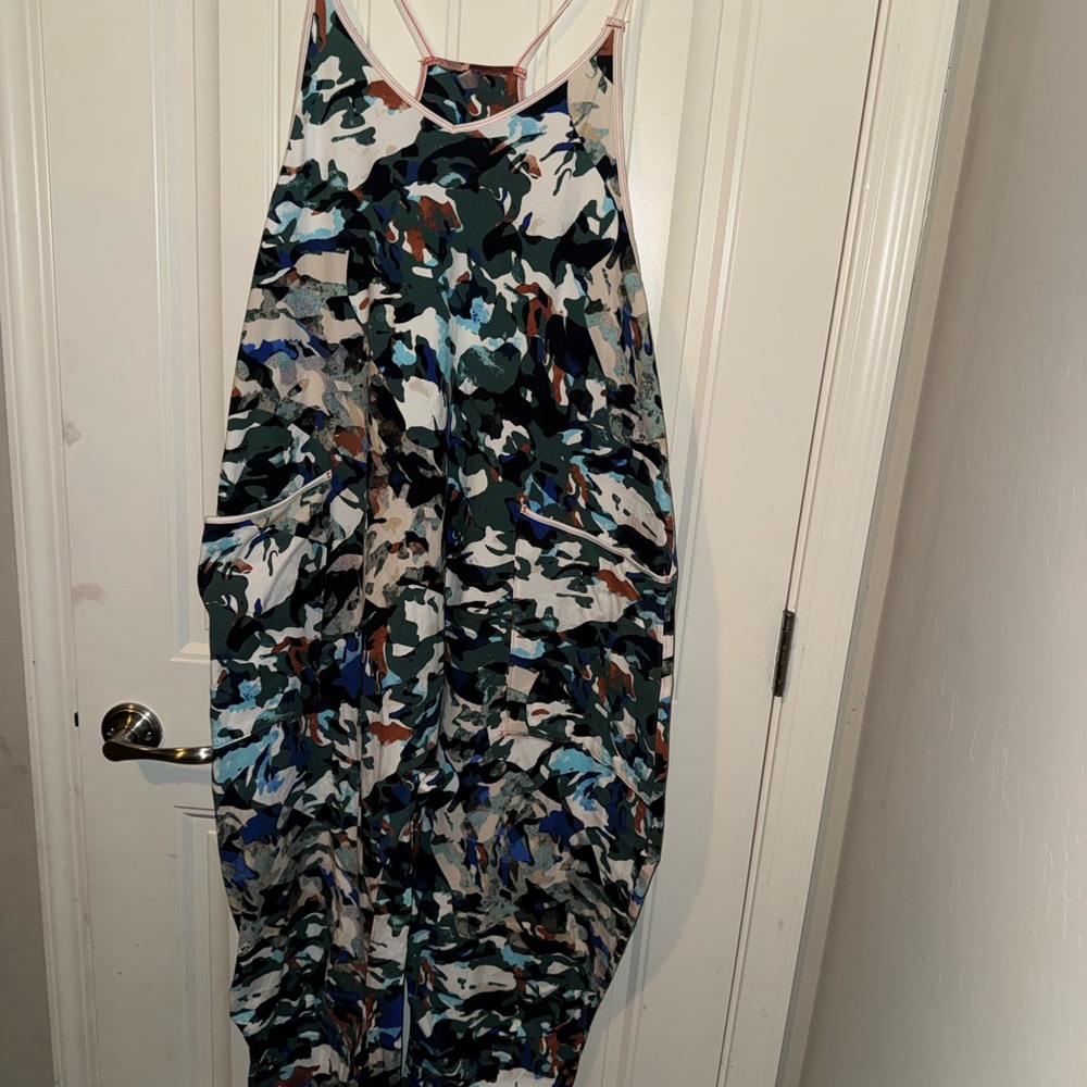 Free people Multicolor Camo hot shot romper